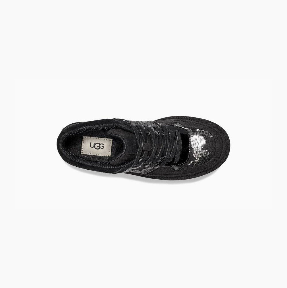 UGG Highland Sequins Platform Skor Dam Svarta | BYL09OPH