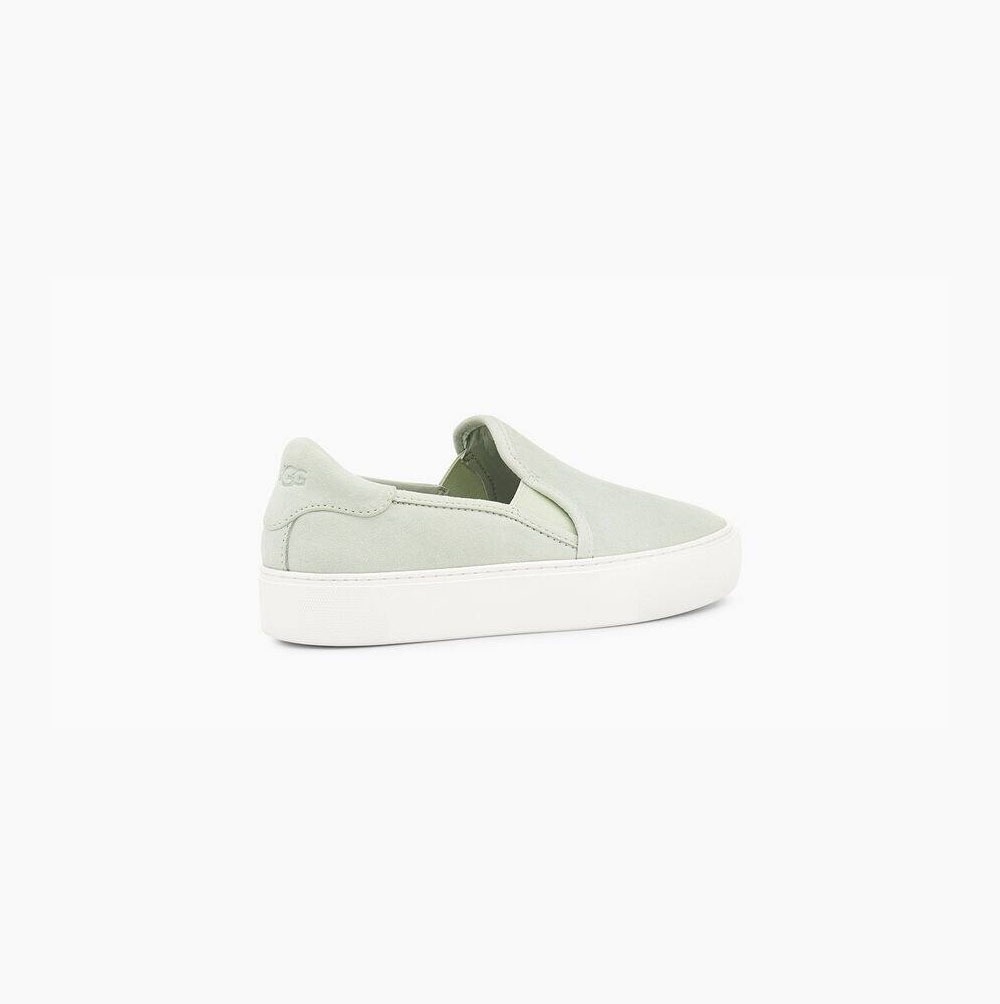 UGG Jass Mocka Slip On Sneakers Dam Ljusgröna | 5F5E0939