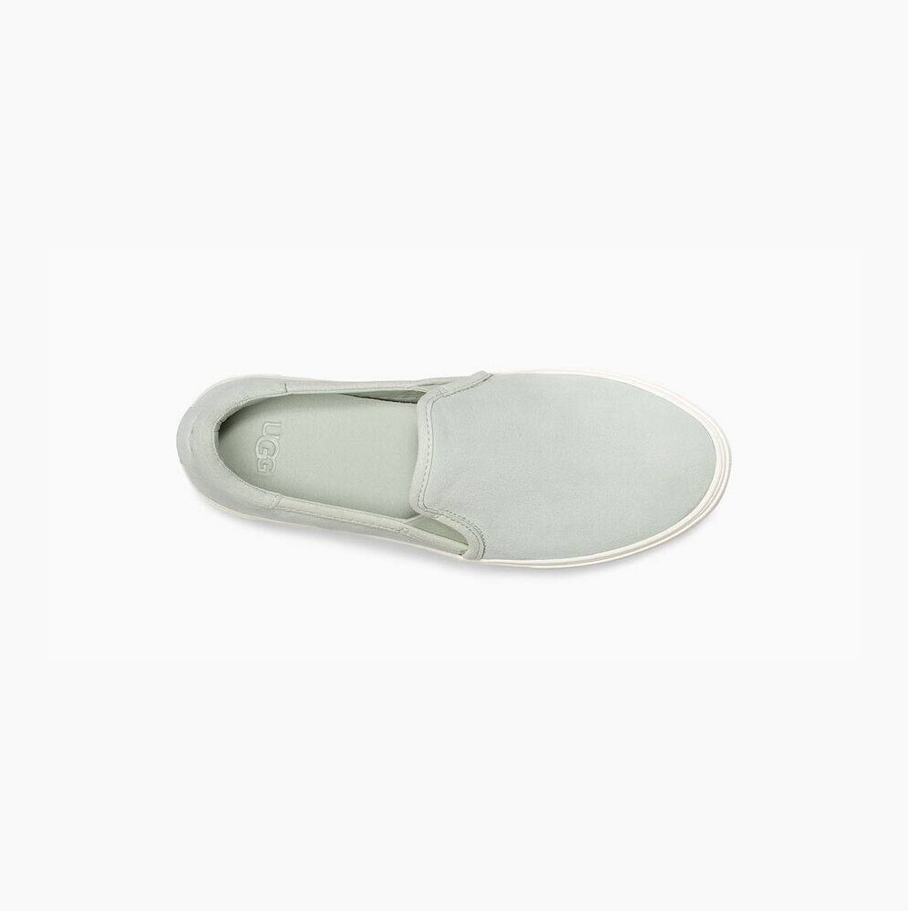 UGG Jass Mocka Slip On Sneakers Dam Ljusgröna | 5F5E0939