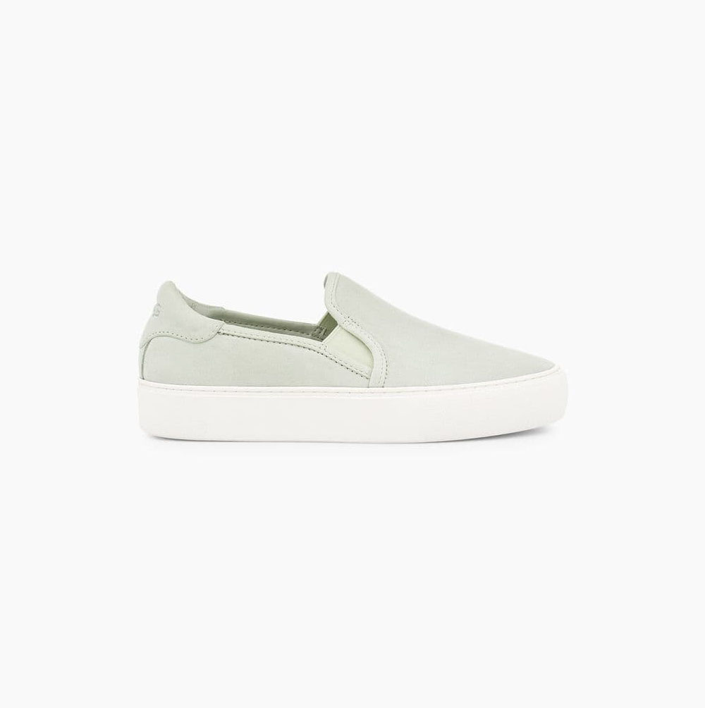 UGG Jass Mocka Slip On Sneakers Dam Ljusgröna | 5F5E0939