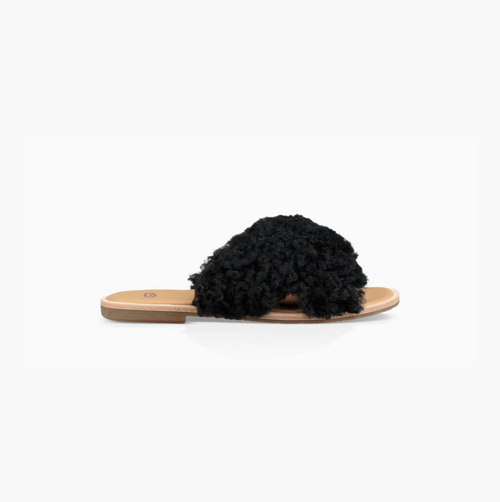 UGG Joni Badtofflor Badtofflor Dam Svarta | G3LKL6PC