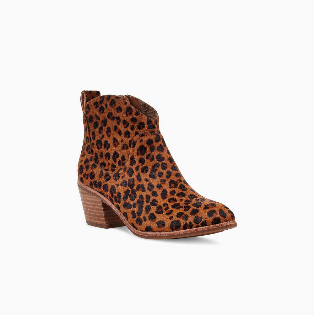 UGG Kingsburg Leopard Lackstövlar Dam Beige | 380LAJ78