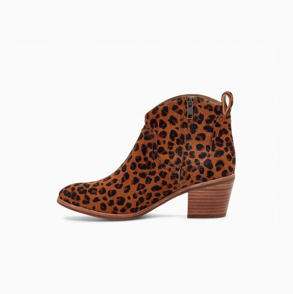 UGG Kingsburg Leopard Lackstövlar Dam Beige | 380LAJ78
