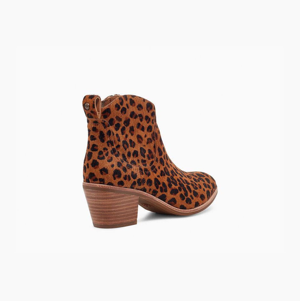 UGG Kingsburg Leopard Lackstövlar Dam Beige | 380LAJ78