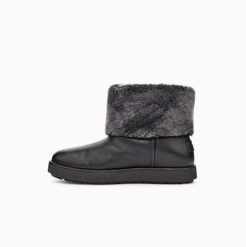 UGG Klassiska Berge Mini Mini Boots Dam Svarta | I8EIN5M8