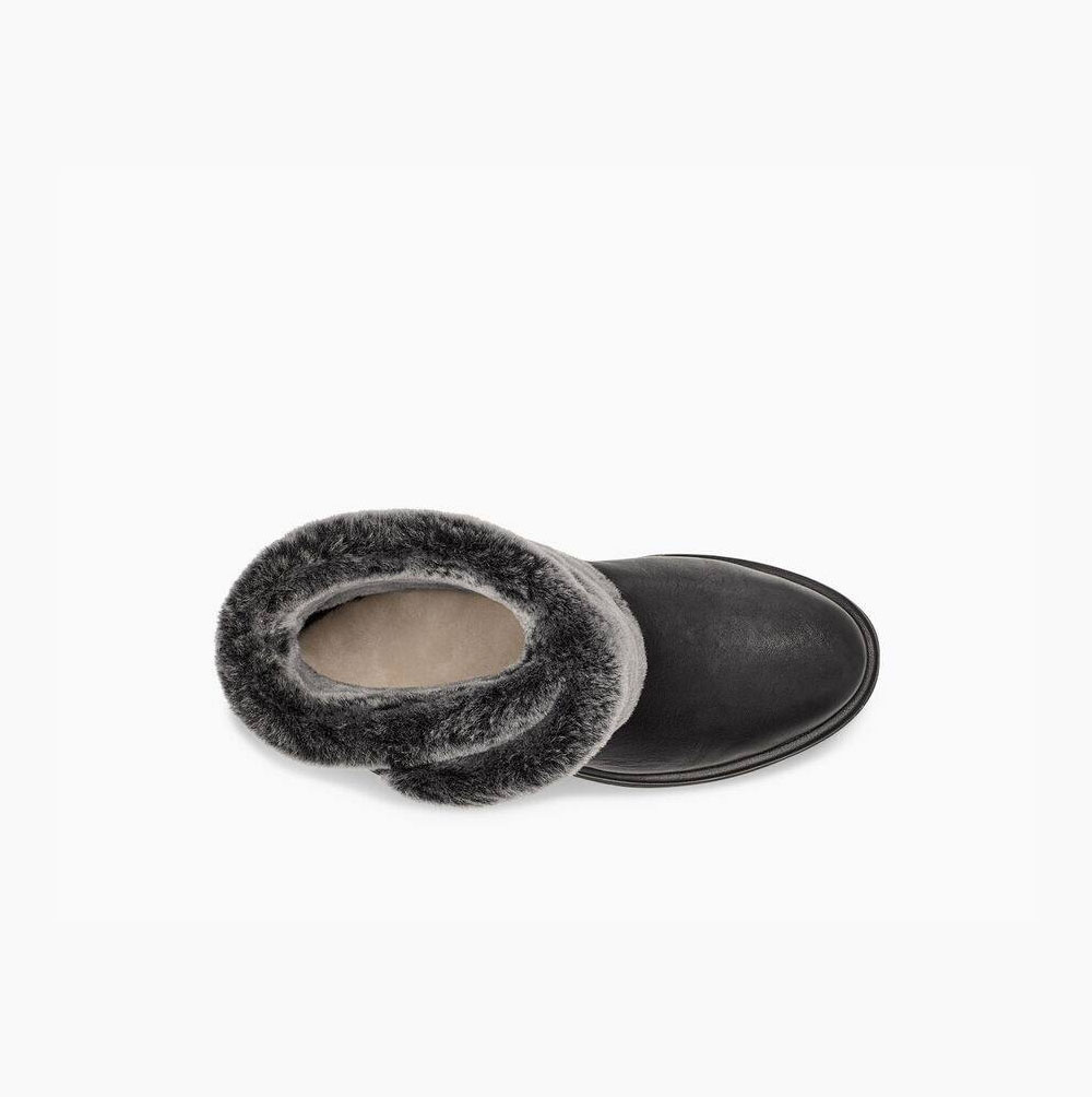 UGG Klassiska Berge Mini Mini Boots Dam Svarta | I8EIN5M8