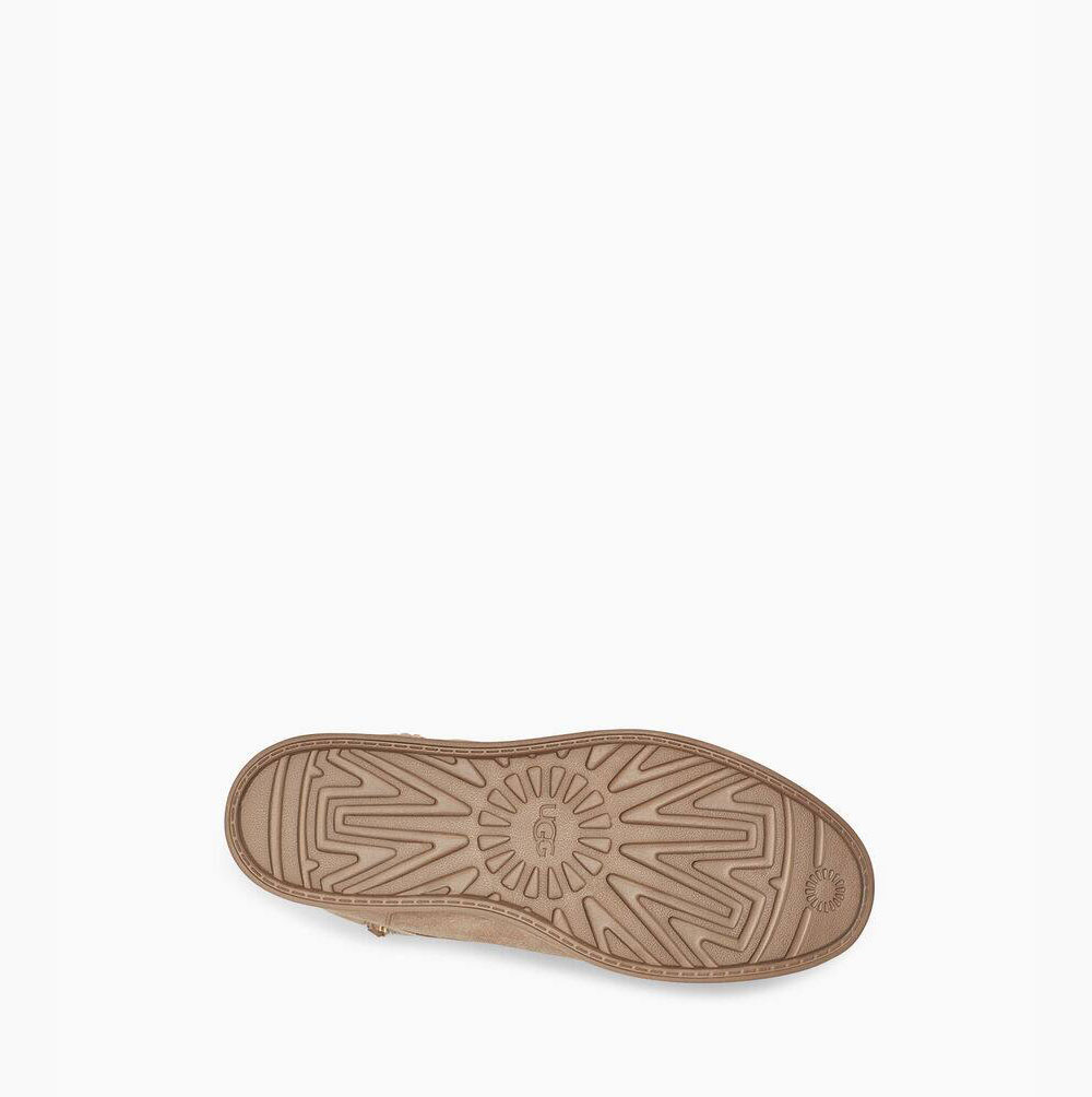 UGG Klassiska Berge Mocka Korta Stövlar Dam Khaki | AZFBVF1N