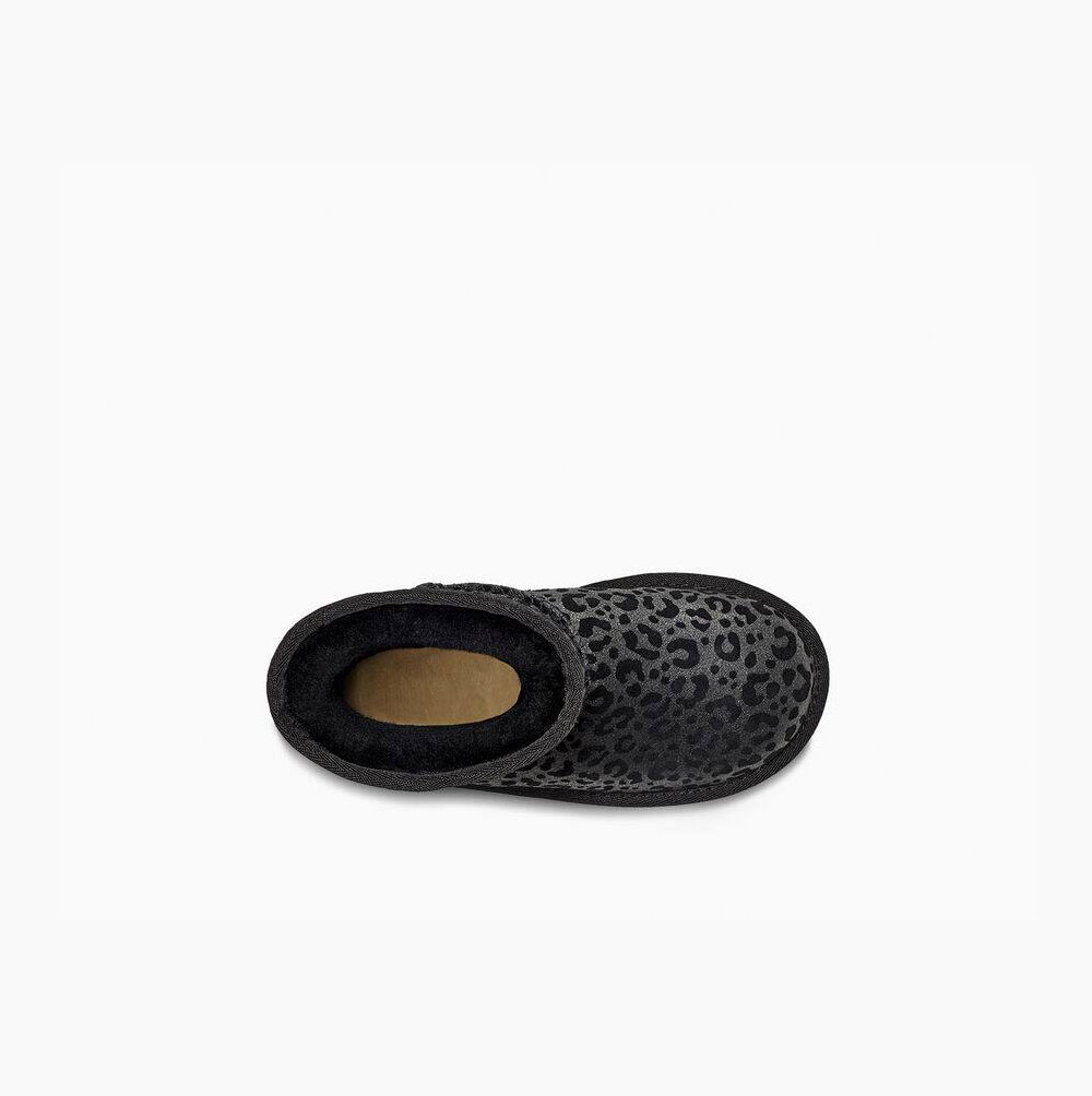 UGG Klassiska II Glitter Leopard Classic Boots Barn Svarta | 0UYBVTHU