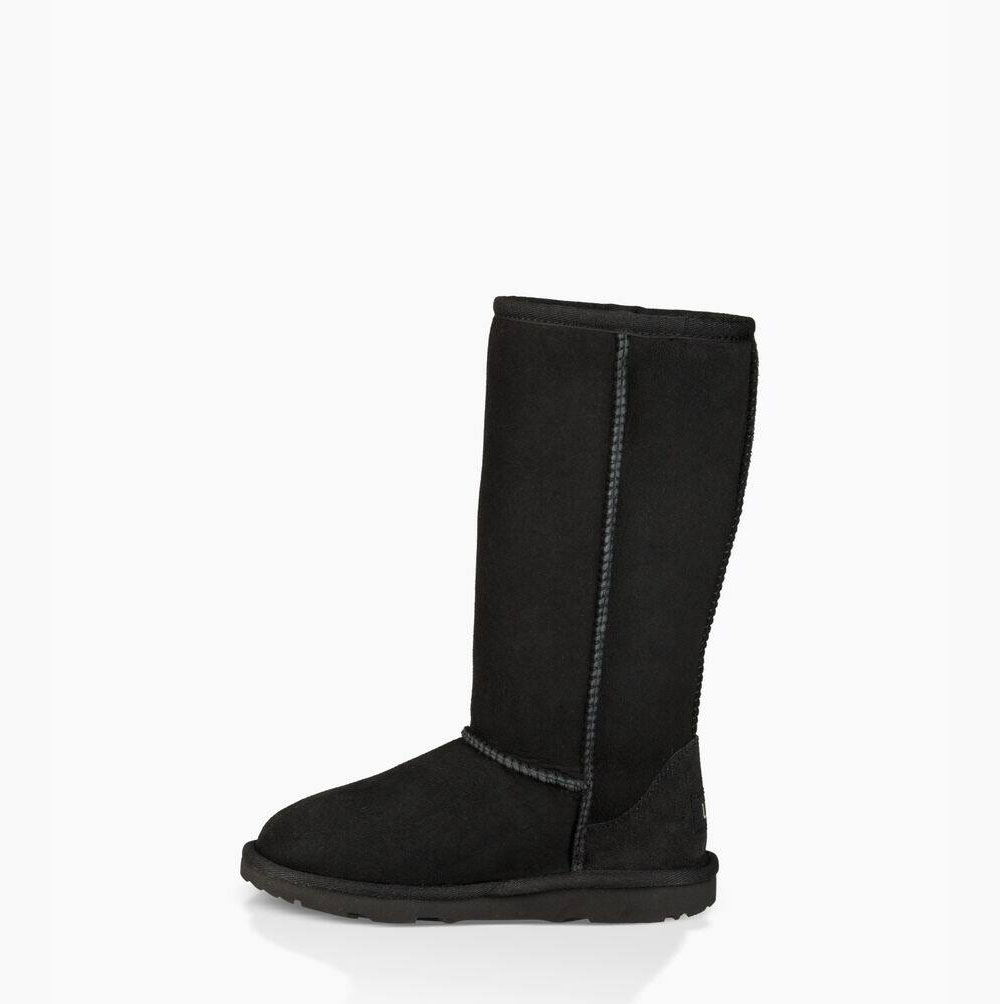 UGG Klassiska II Höga Stövlar Barn Svarta | FUB6E63E