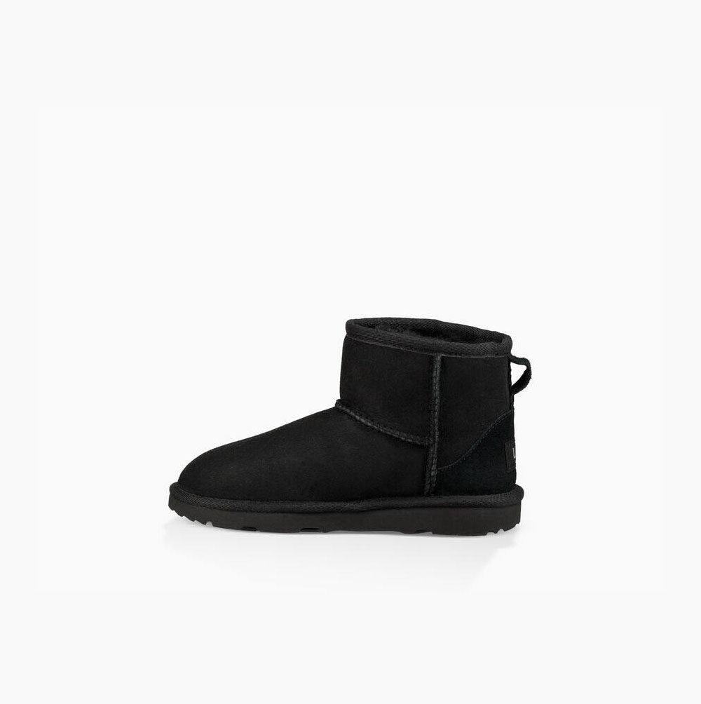 UGG Klassiska II Mini Classic Boots Barn Svarta | YNSHMLOU