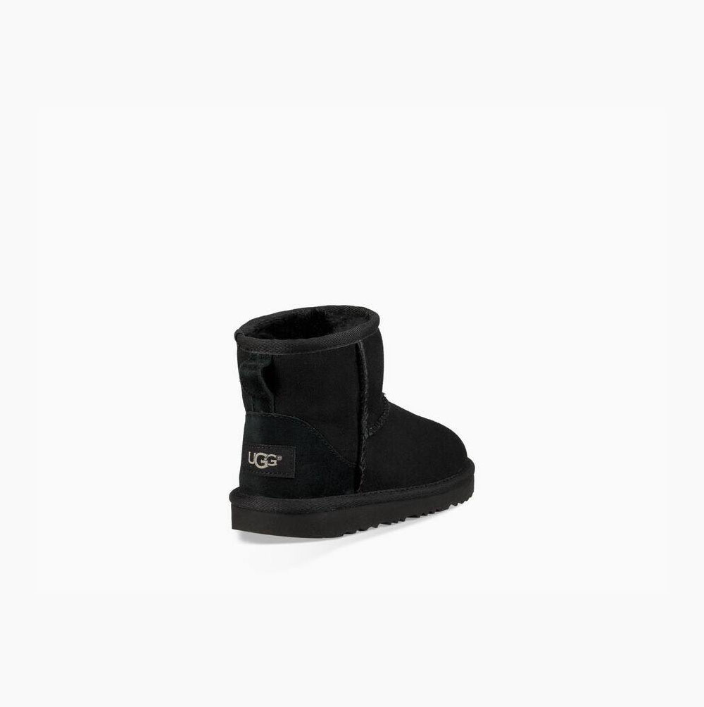 UGG Klassiska II Mini Classic Boots Barn Svarta | YNSHMLOU