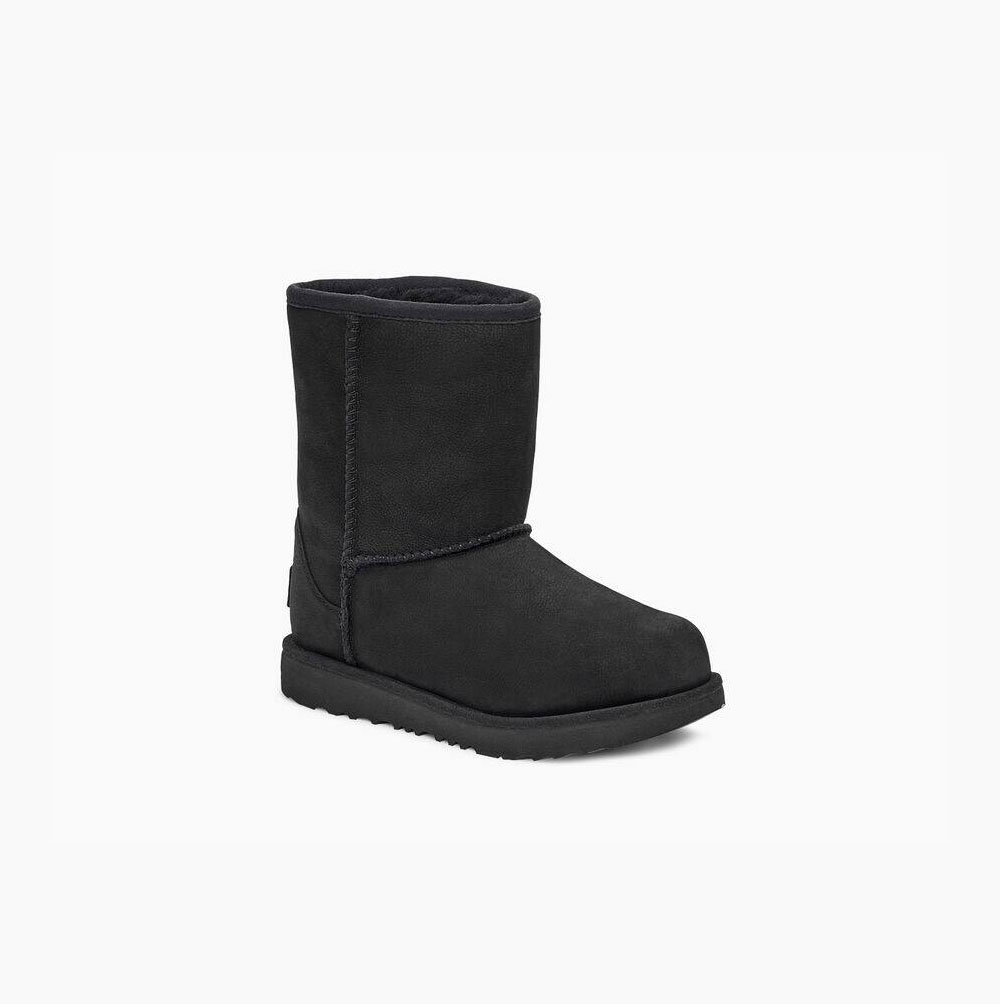 UGG Klassiska II Weather Korta Stövlar Barn Svarta | WZLHG7B8