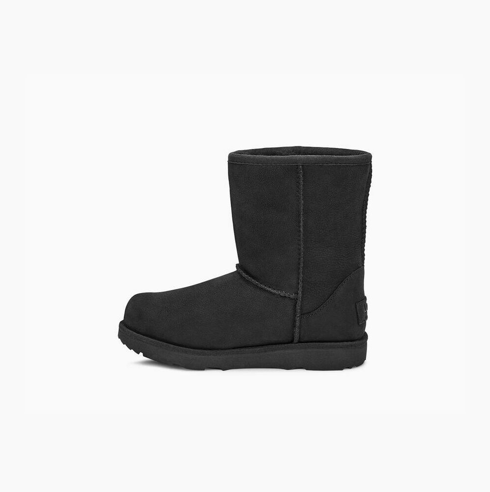 UGG Klassiska II Weather Korta Stövlar Barn Svarta | WZLHG7B8