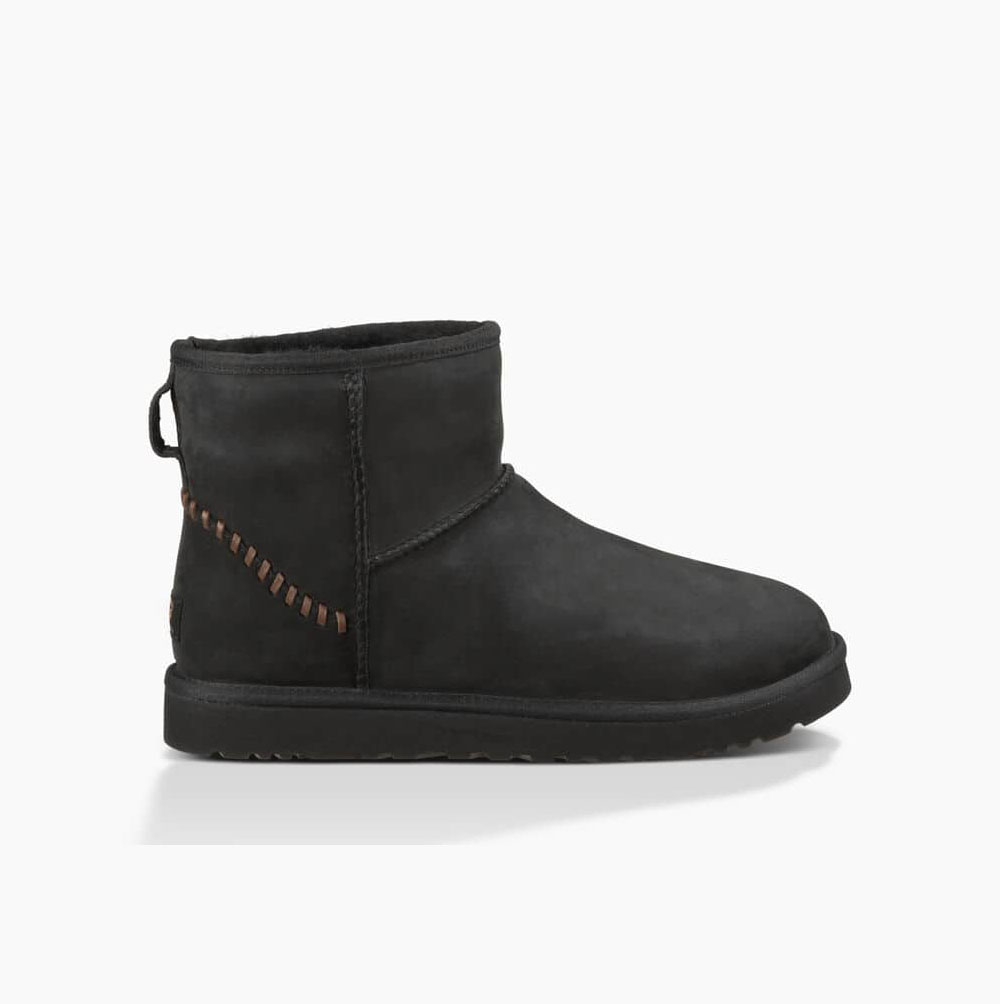 UGG Klassiska Mini Deco Classic Boots Herr Svarta | 43IC5NUI