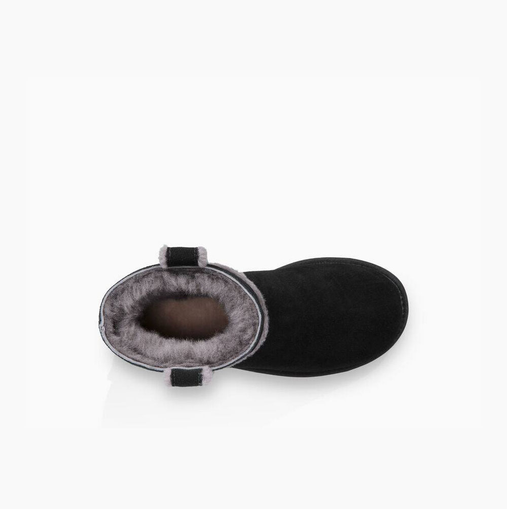 UGG Klassiska Mini Spill Seam Classic Boots Dam Svarta | FYRS4ED5