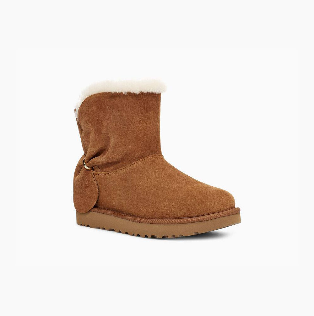 UGG Klassiska Mini Twist Classic Boots Dam Bruna | JH3WWH18
