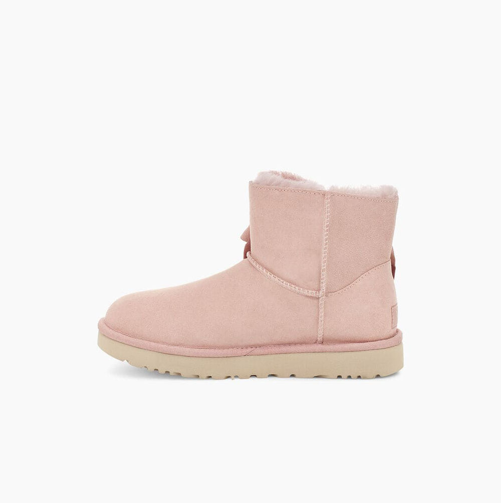 UGG Klassiska Mini Two-Tone Bow Classic Boots Dam Orange | IASTP49K