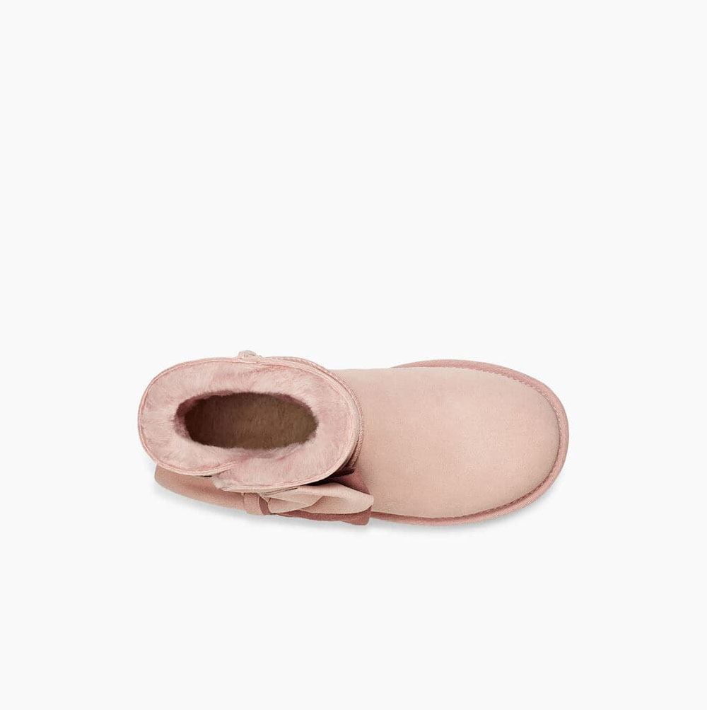 UGG Klassiska Mini Two-Tone Bow Classic Boots Dam Orange | IASTP49K