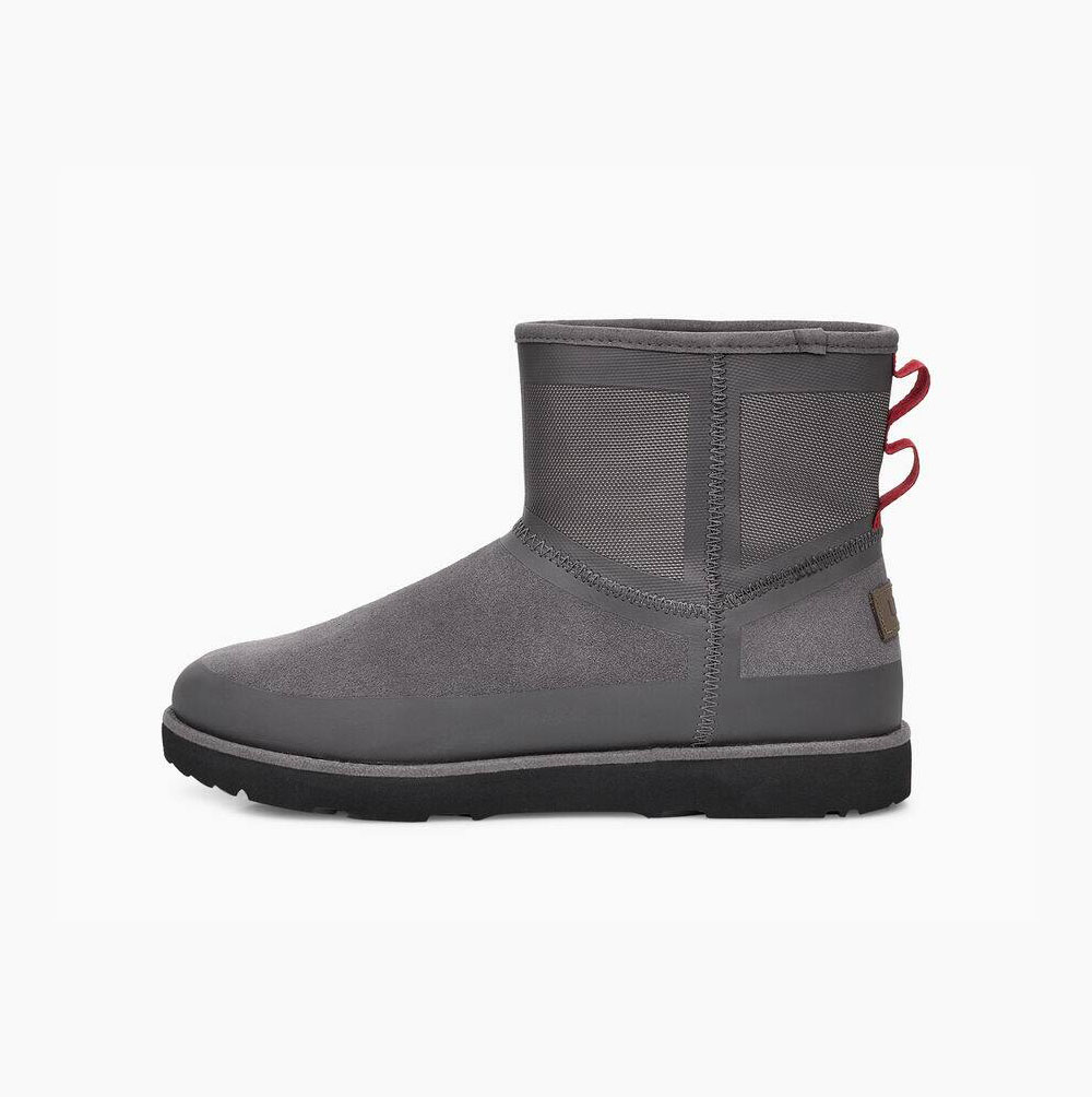 UGG Klassiska Mini Urban Tech Weather Classic Boots Herr Mörkgrå | W40T9X0U