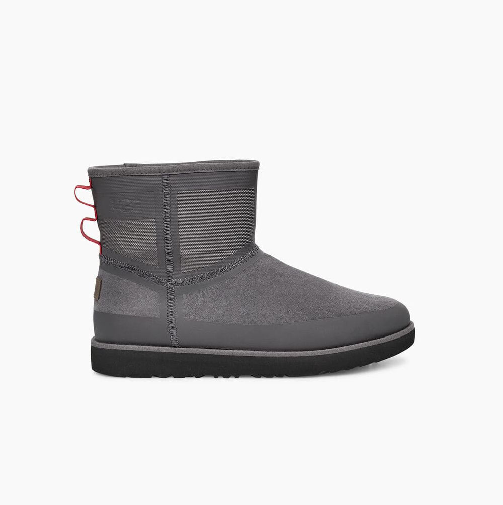 UGG Klassiska Mini Urban Tech Weather Classic Boots Herr Mörkgrå | W40T9X0U