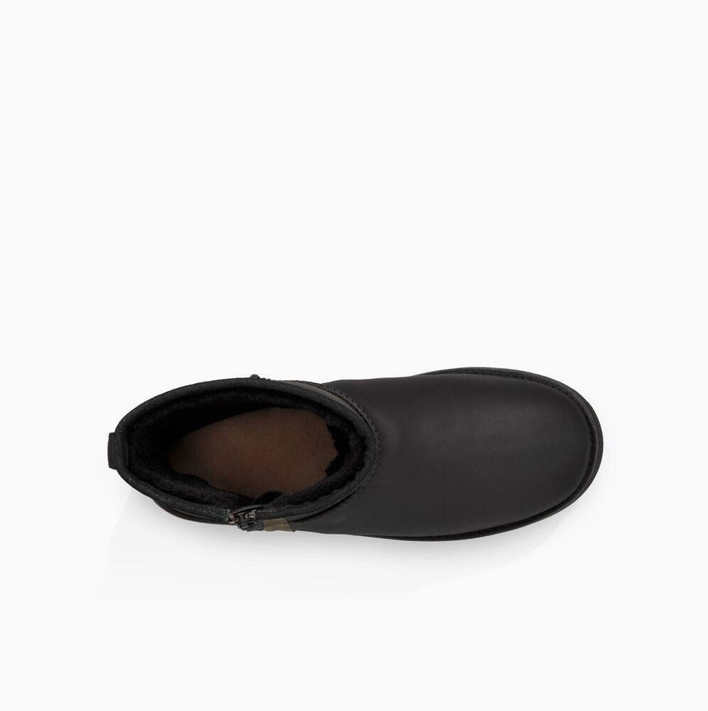 UGG Klassiska Mini Zip Weather Classic Boots Herr Svarta | 0LMH5SP0