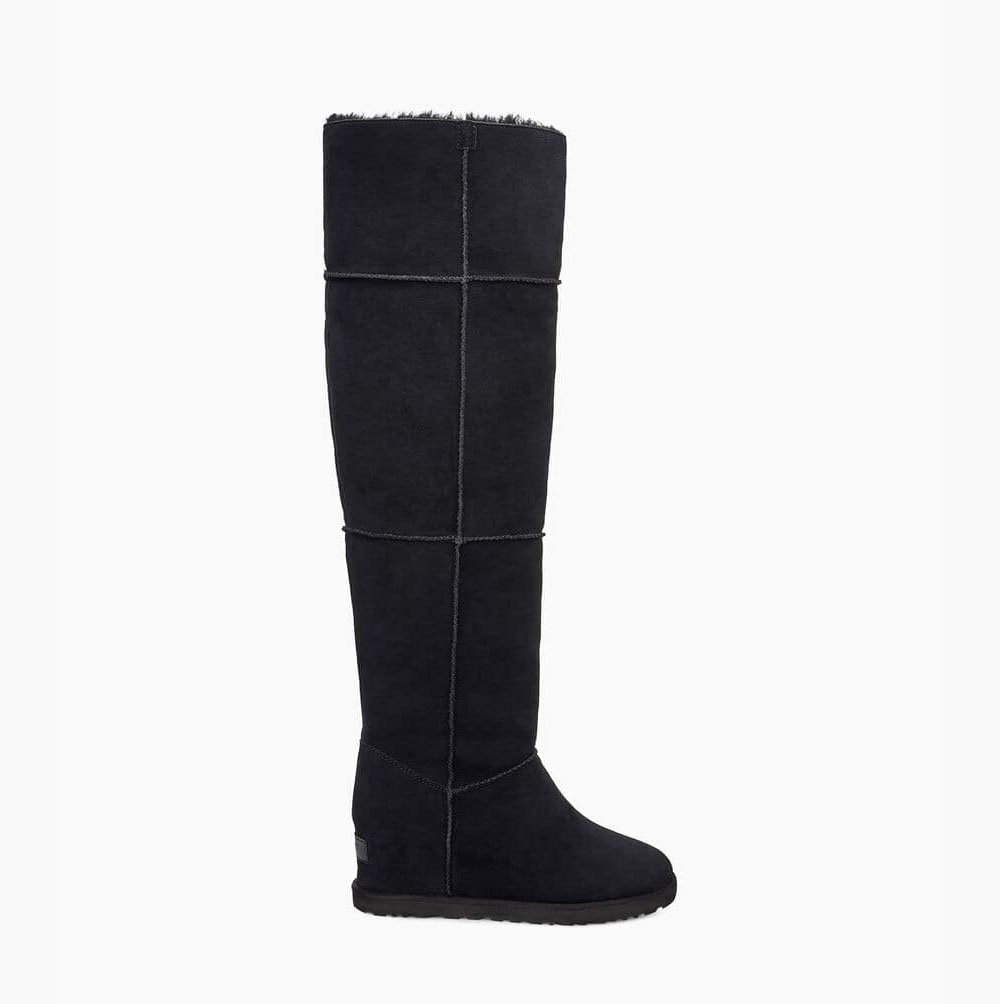 UGG Klassiska OTK Over The Knee Boots Dam Svarta | EHWW4YND