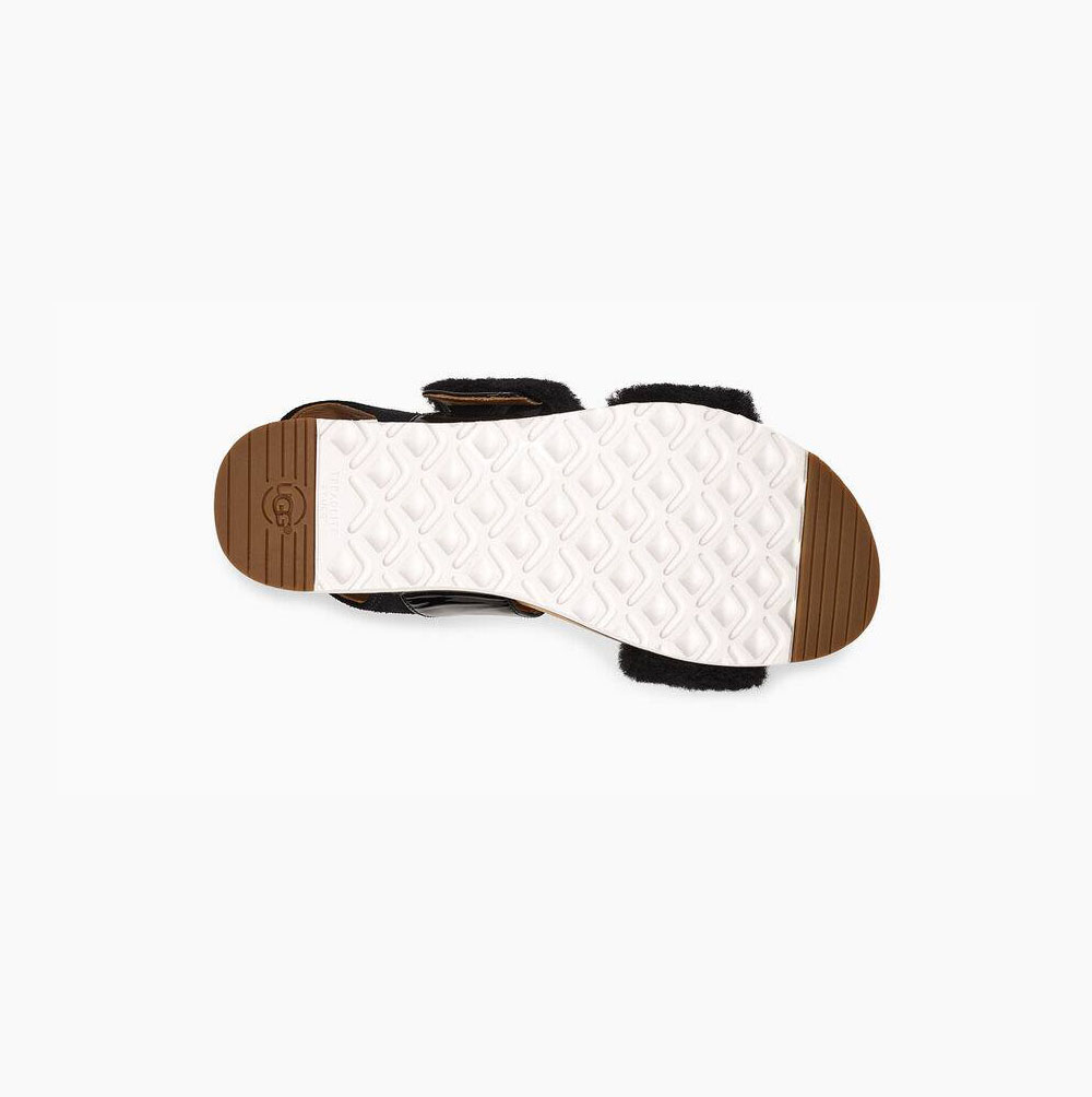 UGG Le Fluff Platå Sandaler Dam Svarta | JQYZ6692