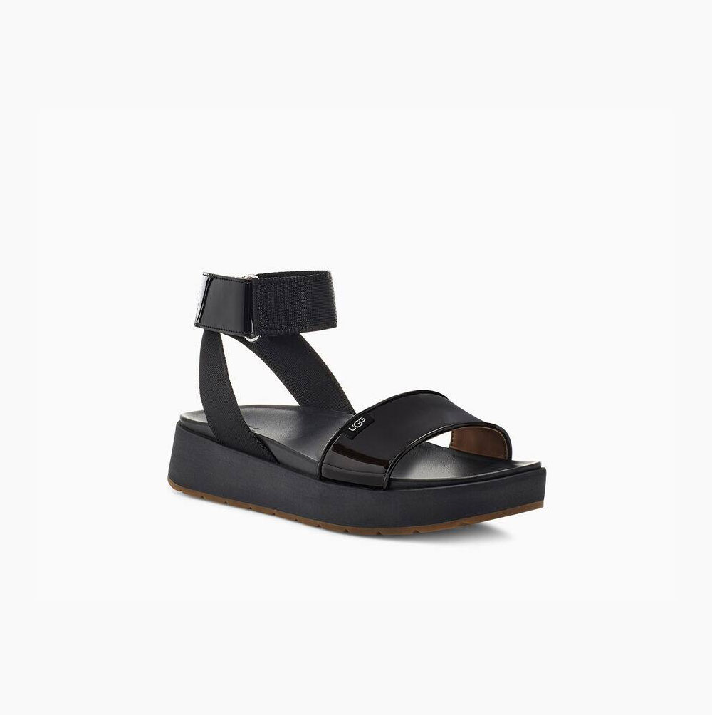 UGG Lennox Platå Sandaler Dam Svarta | 99C6IPDH
