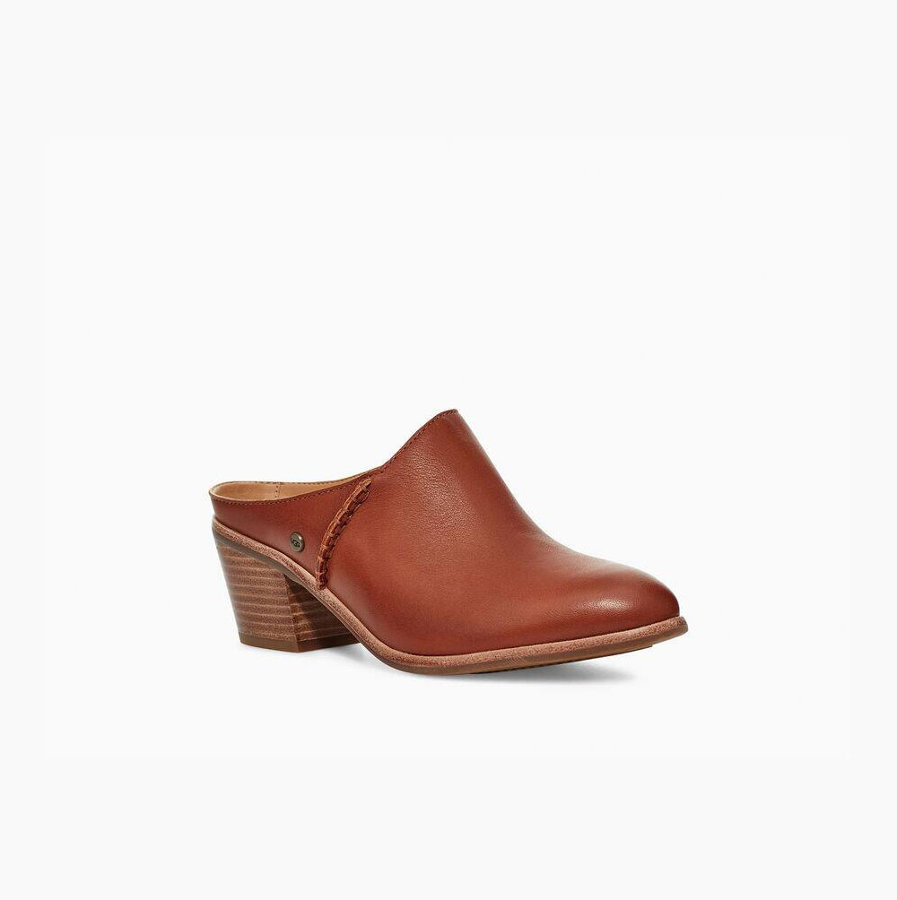 UGG Lovisa Heels Mules Skor Dam Bruna | NZAAI1IF