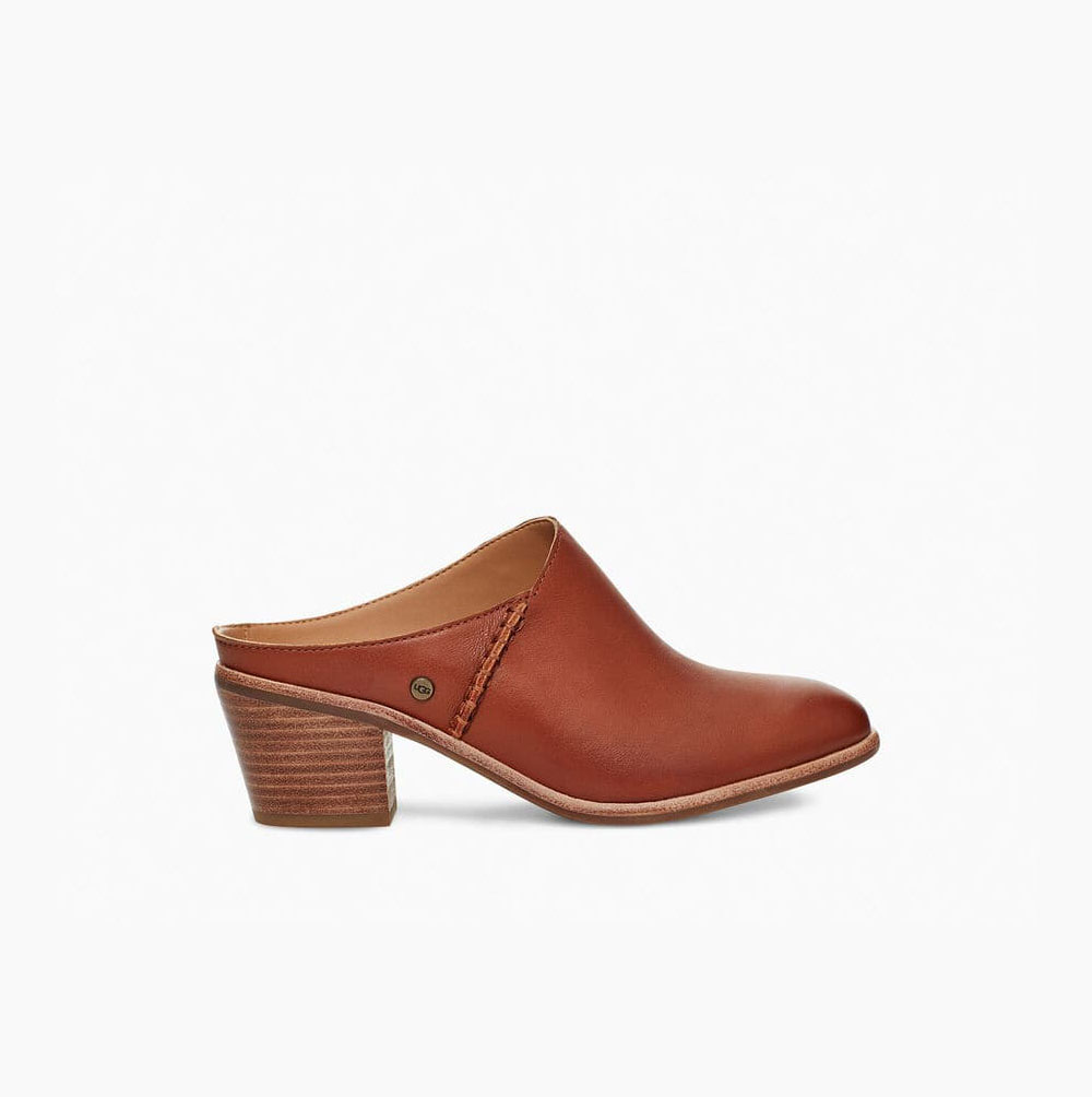 UGG Lovisa Heels Mules Skor Dam Bruna | NZAAI1IF
