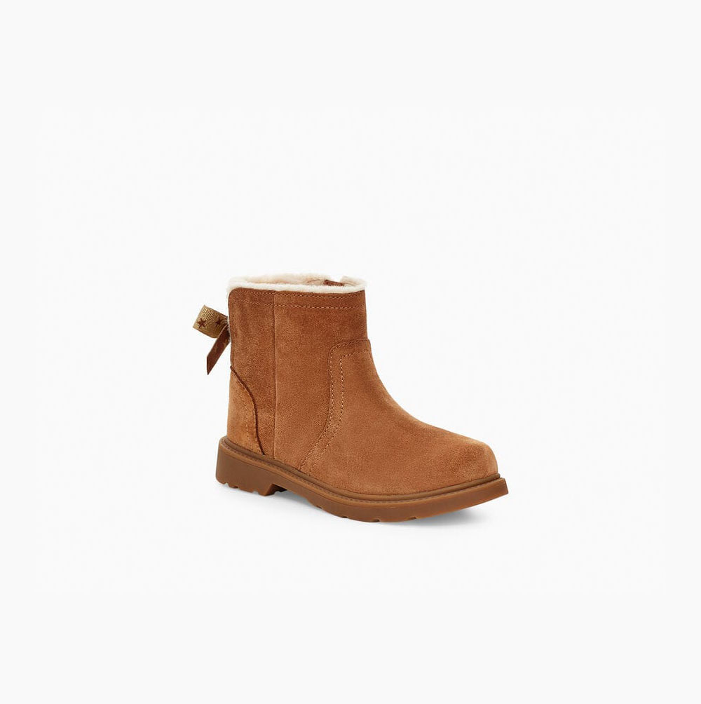 UGG Lynde Bow Boots Barn Bruna | F445ZZU5