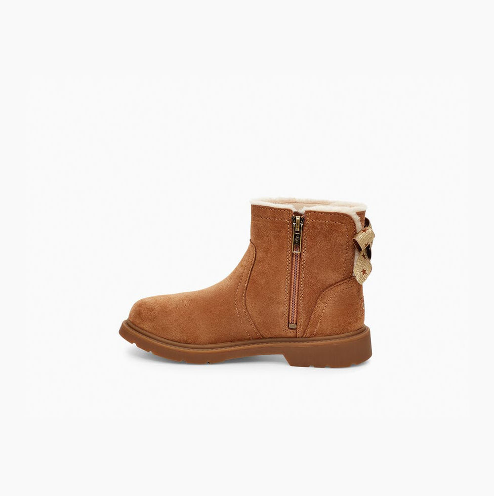 UGG Lynde Bow Boots Barn Bruna | F445ZZU5