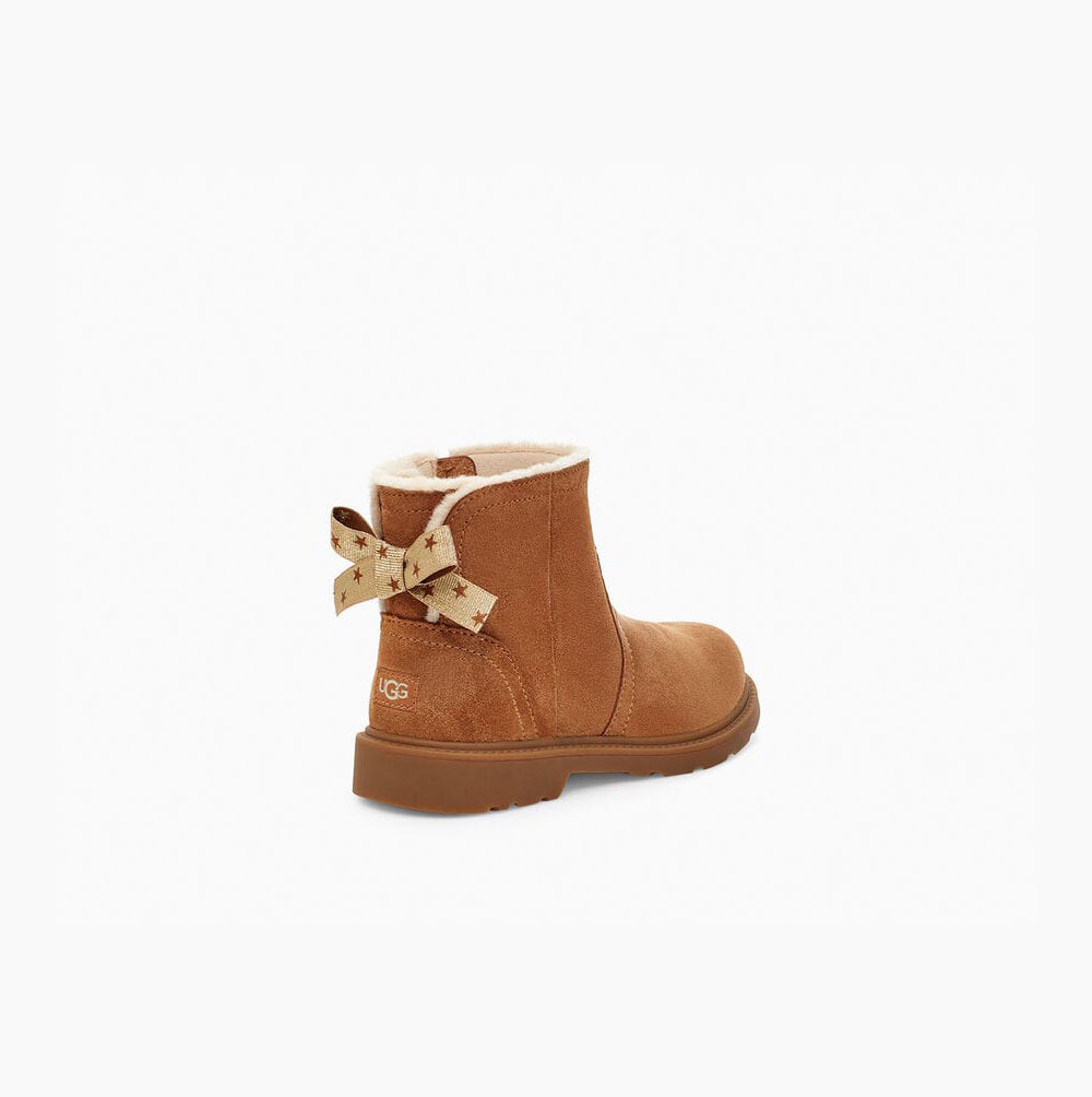 UGG Lynde Bow Boots Barn Bruna | F445ZZU5