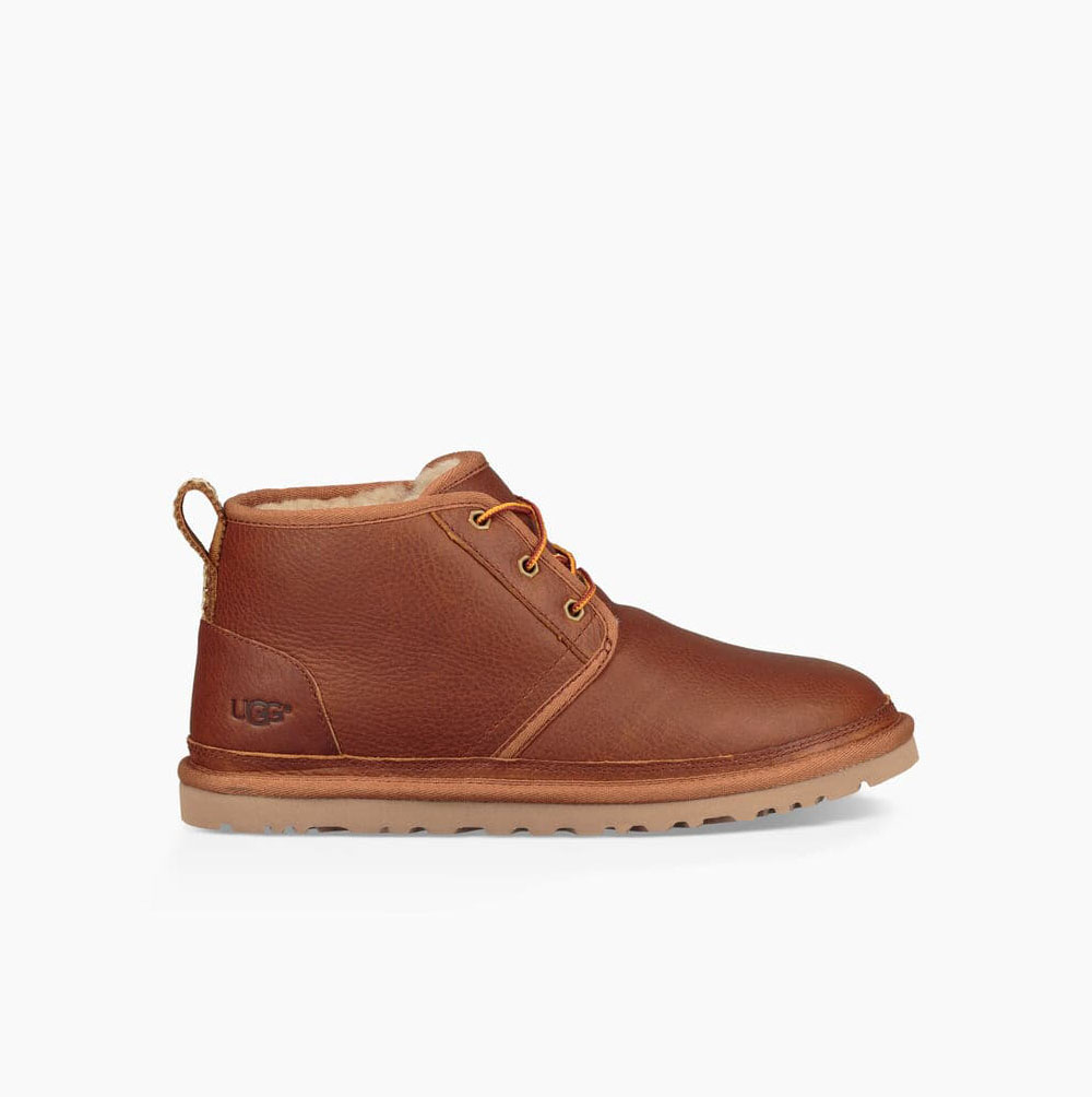 UGG Läder Neumel Chukka Snörkängor Herr Bruna | QCQT9VBD