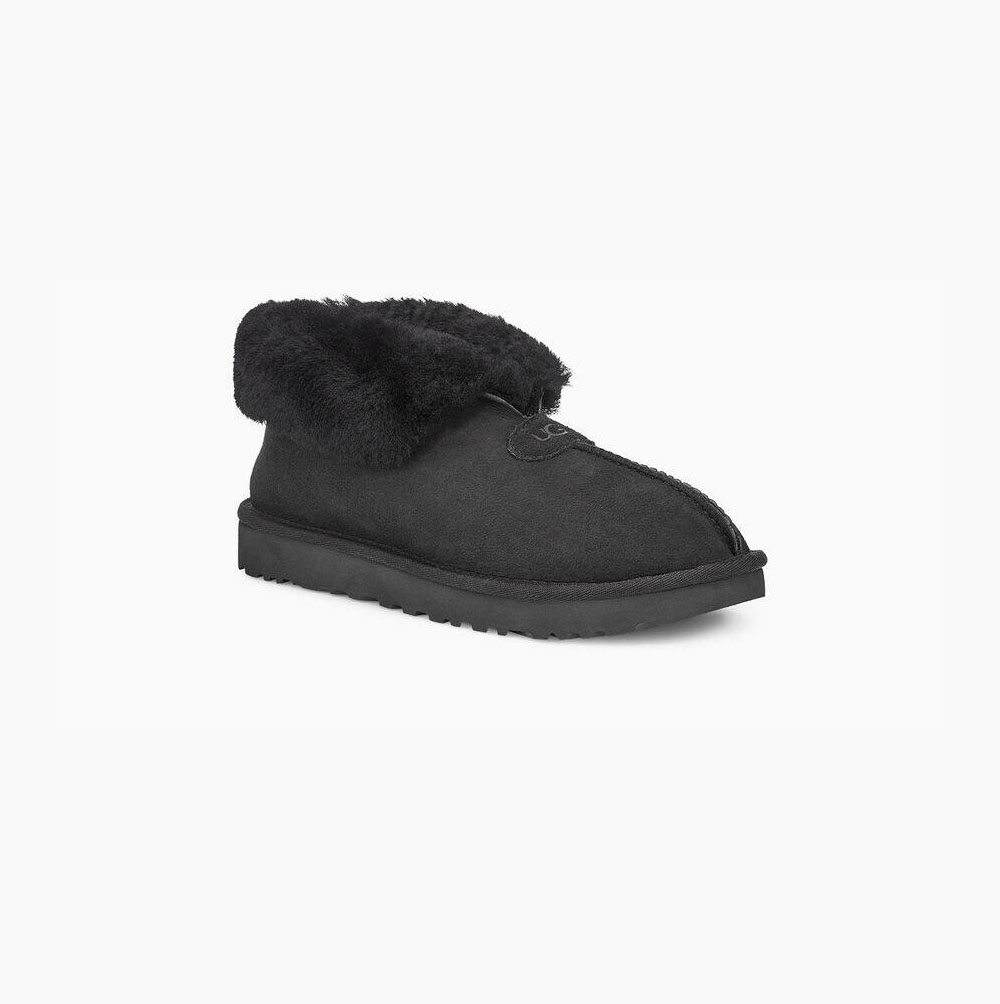 UGG Mate Revival Tofflor Dam Svarta | 1TOPQ1WQ