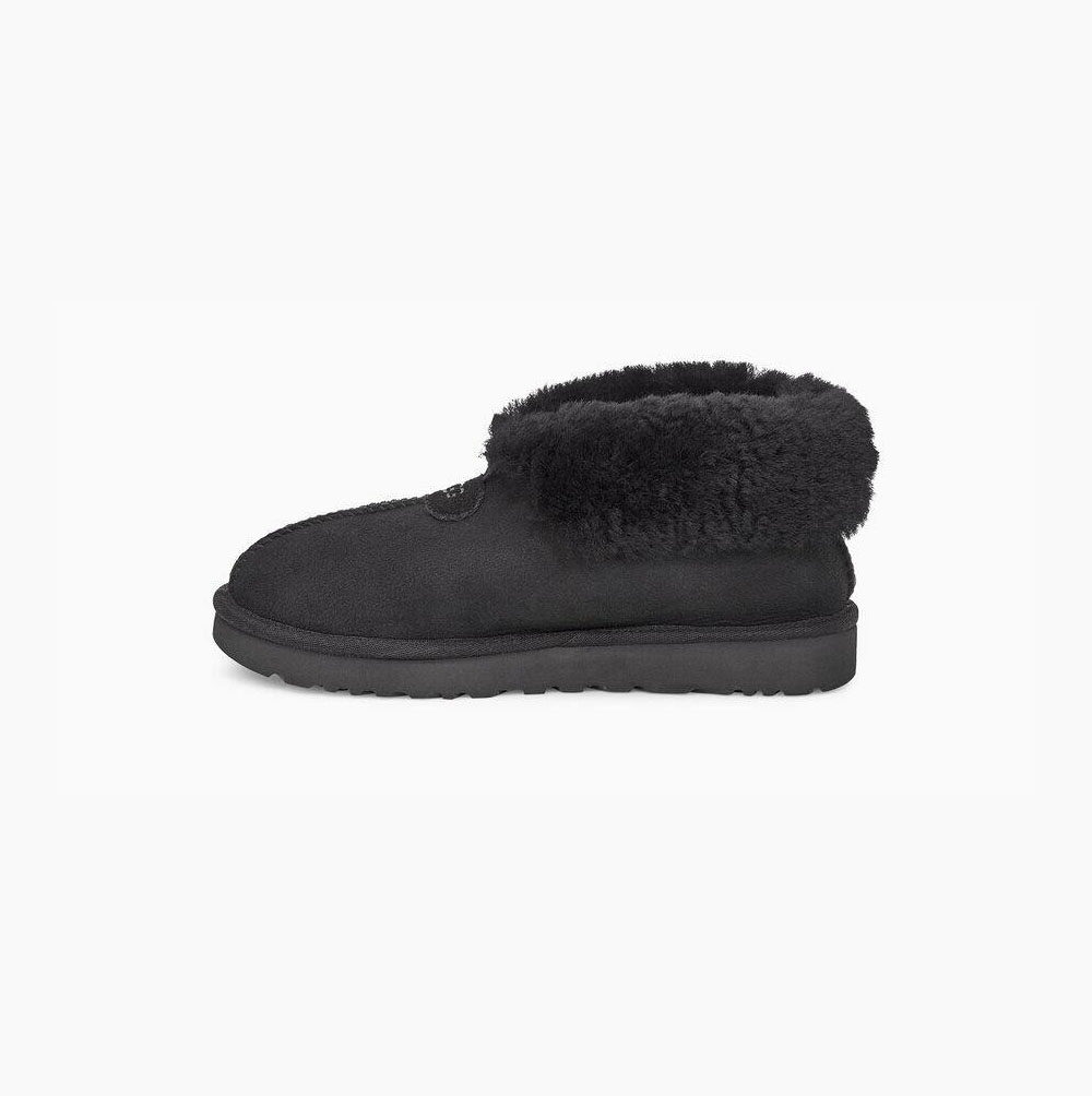 UGG Mate Revival Tofflor Dam Svarta | 1TOPQ1WQ