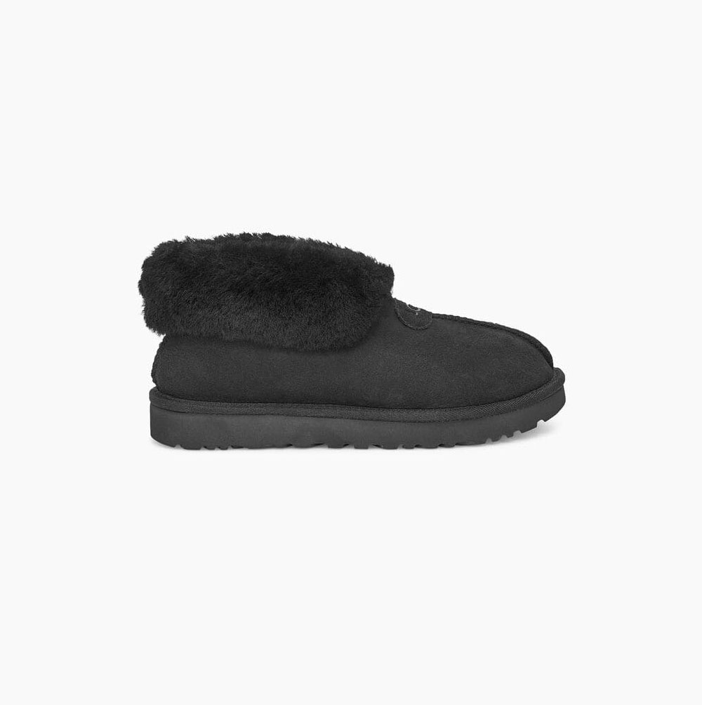 UGG Mate Revival Tofflor Dam Svarta | 1TOPQ1WQ