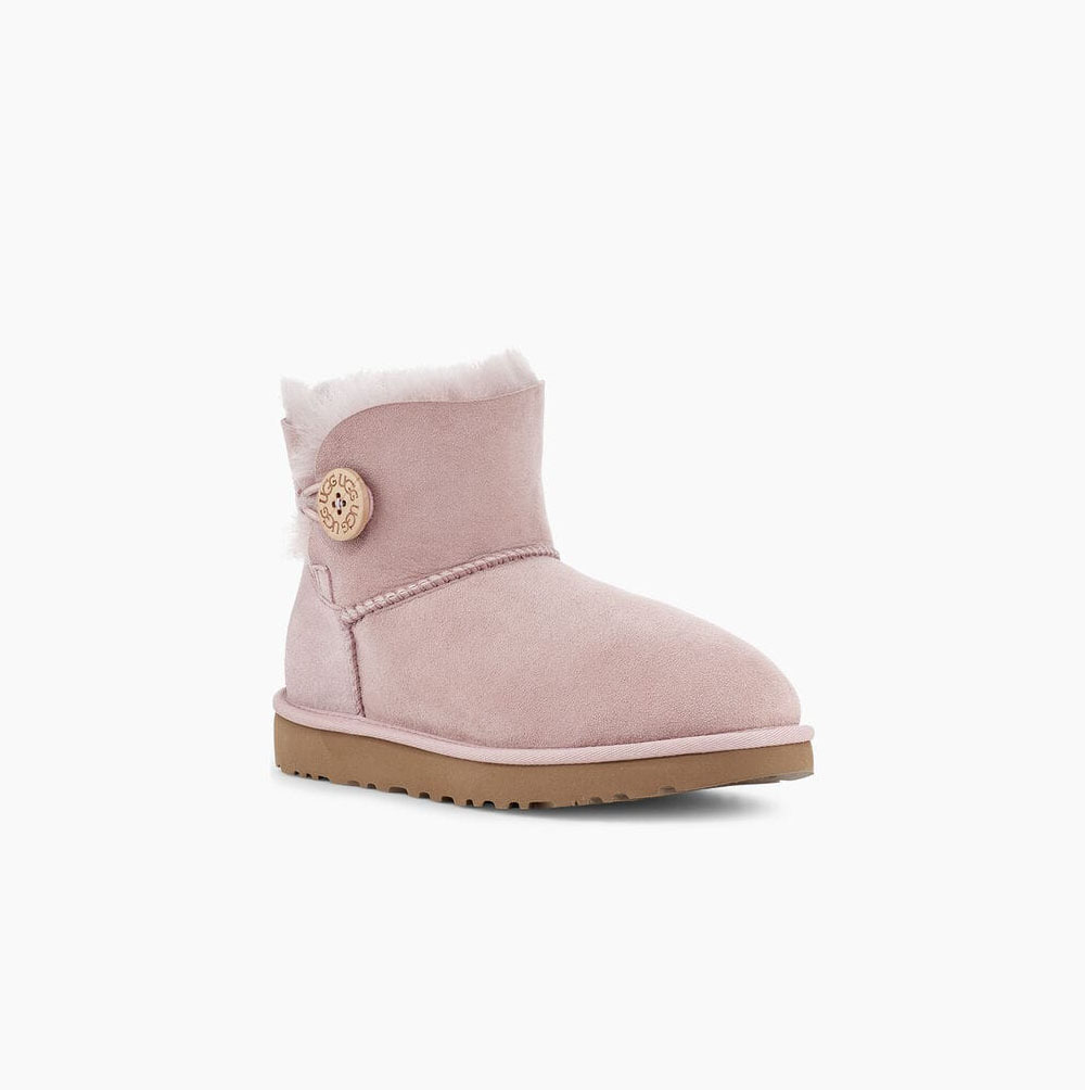 UGG Mini Bailey Button II Button Boots Dam Rosa | 7CZRDK5I