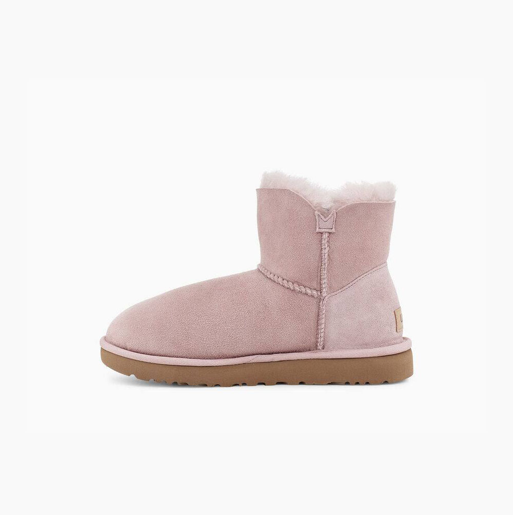 UGG Mini Bailey Button II Button Boots Dam Rosa | 7CZRDK5I