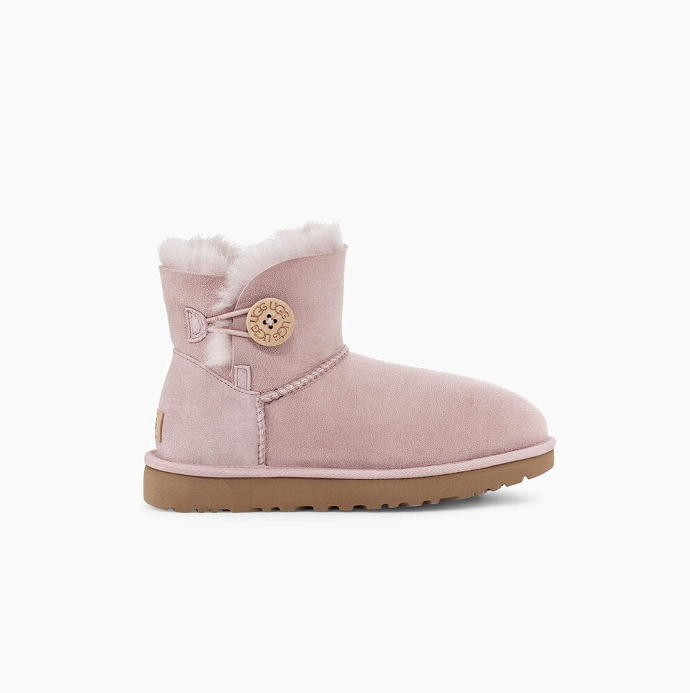 UGG Mini Bailey Button II Button Boots Dam Rosa | 7CZRDK5I