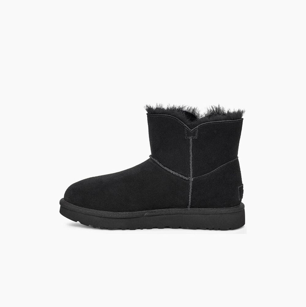 UGG Mini Bailey Mode Spännen Mini Boots Dam Svarta | BCTCLHKO