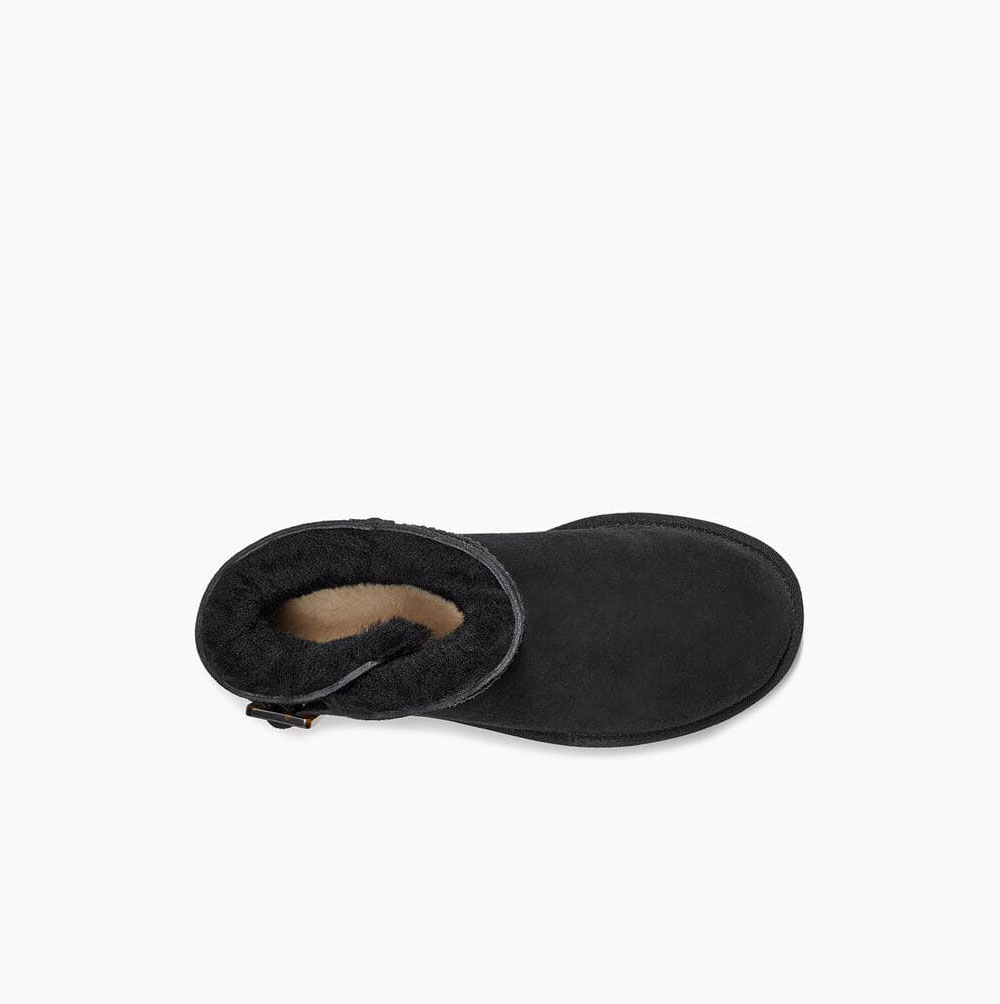 UGG Mini Bailey Mode Spännen Mini Boots Dam Svarta | BCTCLHKO