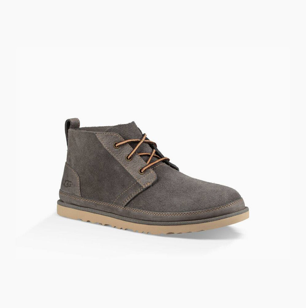 UGG Neumel Unlined Ankelboots Herr Mörkgrå | LHVLORQD