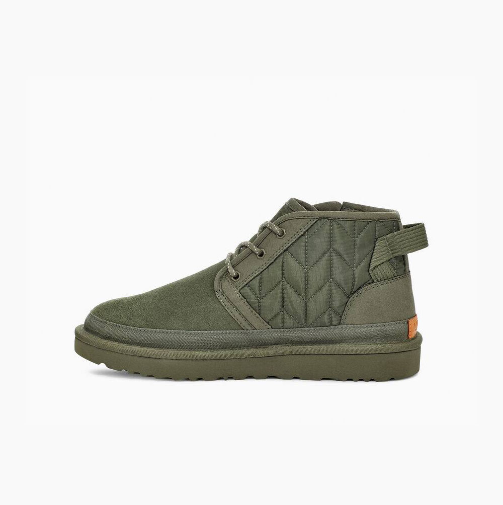 UGG Neumel Zip Quilting Quilted Boots Herr Gröna | ZUML0ZE3