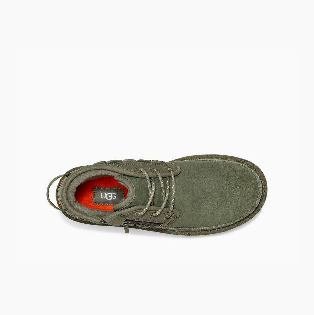 UGG Neumel Zip Quilting Quilted Boots Herr Gröna | ZUML0ZE3