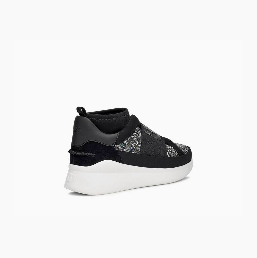 UGG Neutra Tjock Glitter Sneakers Dam Svarta | MCQHAU9I