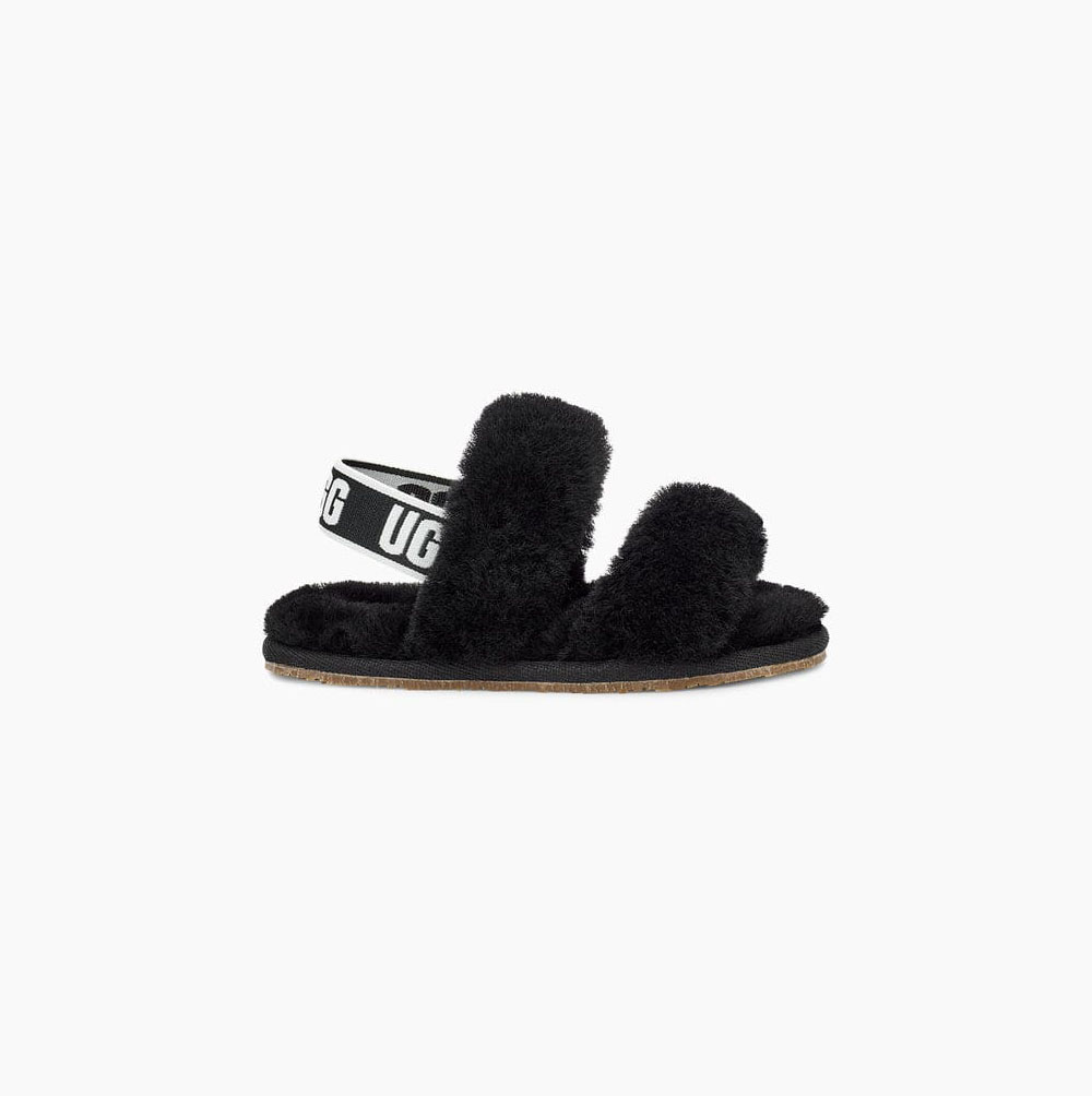 UGG Oh Yeah Sandaler Barn Svarta | SA89VHBF