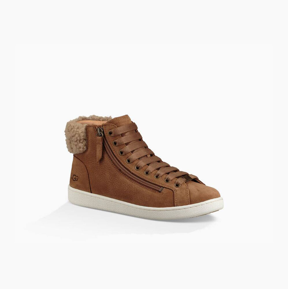 UGG Olive High Top Sneakers Dam Bruna | QQG04HEA