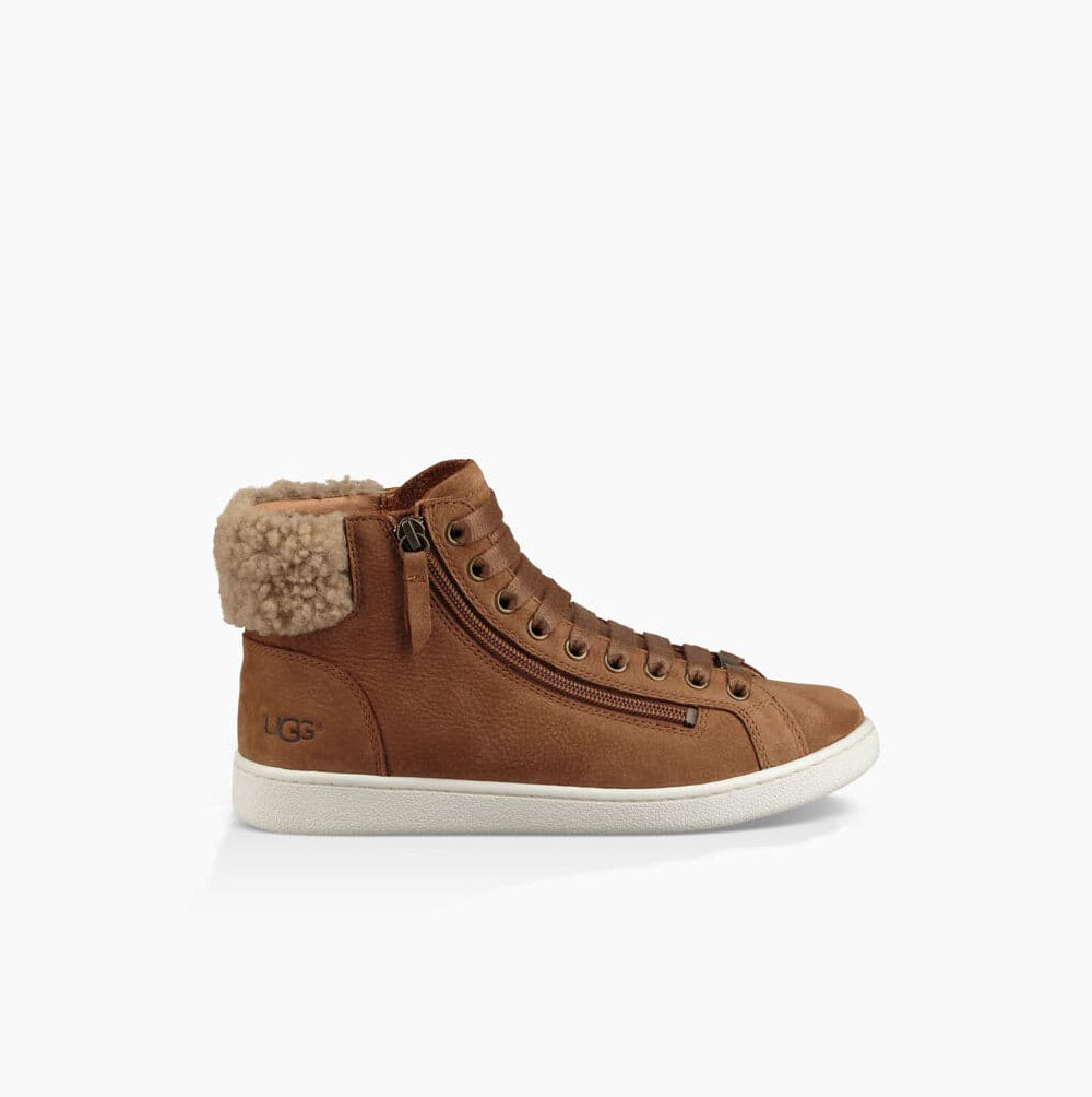 UGG Olive High Top Sneakers Dam Bruna | QQG04HEA