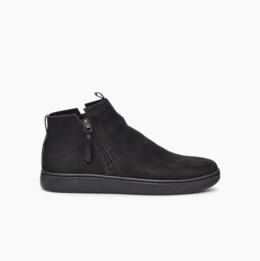 UGG Pismo Zip Sneaker Stövlar Herr Svarta | RTQZFFGM